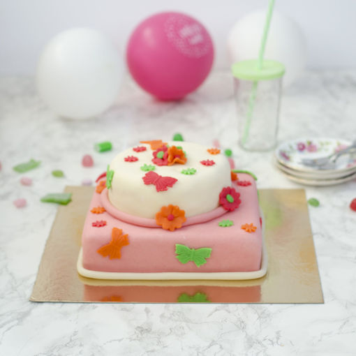 Afbeelding van Vlinder & bloemtaart
