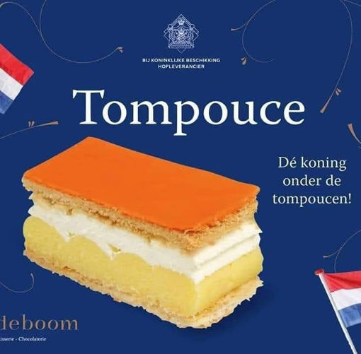 Afbeelding van Oranje tompouce ( vanaf week 17 online te bestellen)